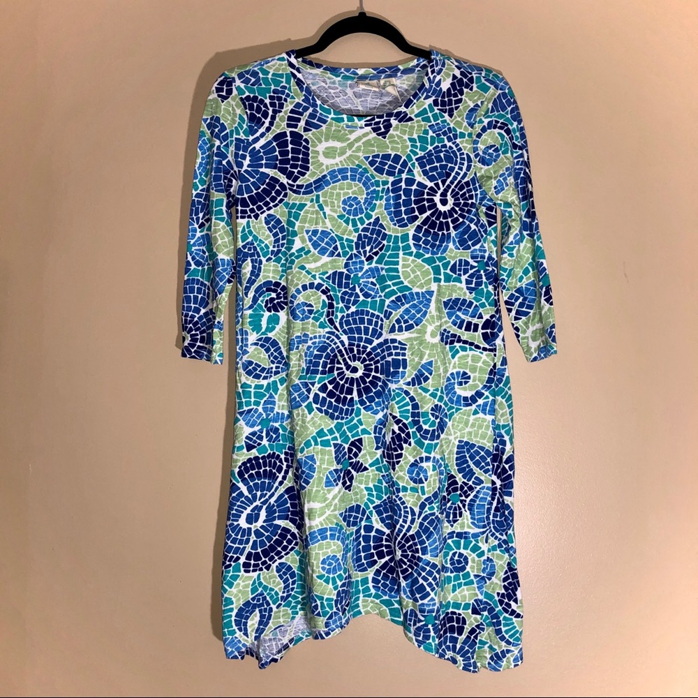 🌊Caribbean Joe Crew Neck Sharkbite Dress - Picture 2 of 4